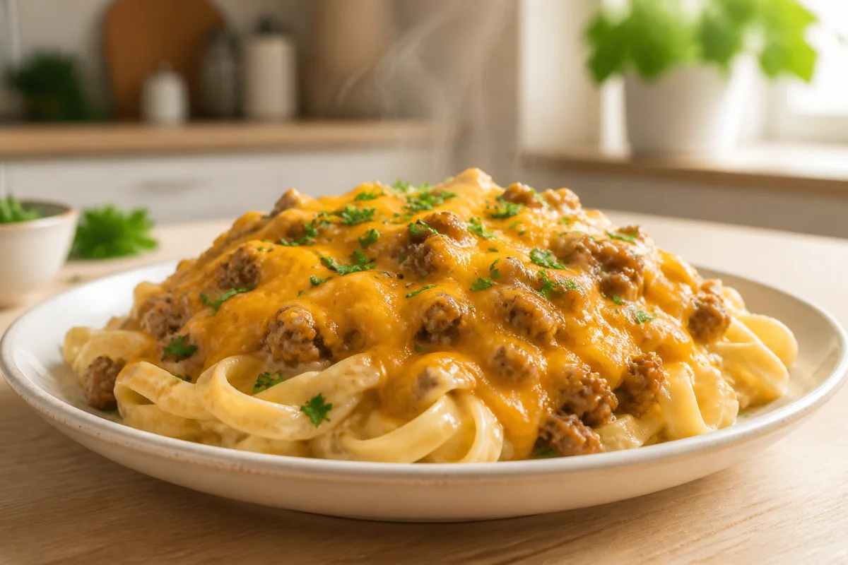 recette viande hachée cheddar