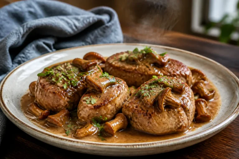 recette viande avec mousserons
