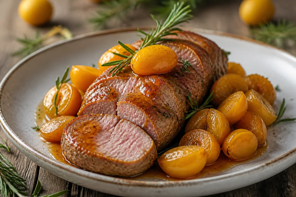 recette viande avec mirabelles