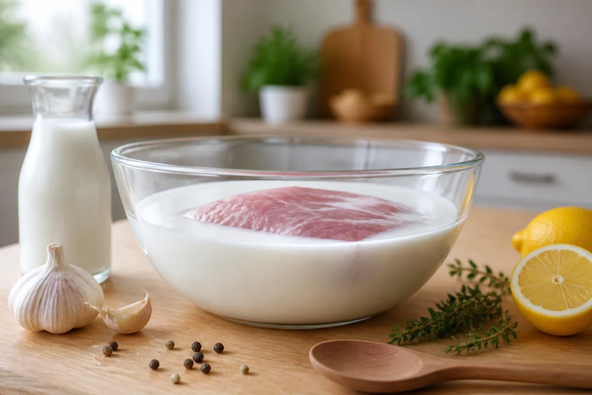 Comment attendrir le porc avec du lait efficacement